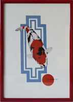 Fish in red frame